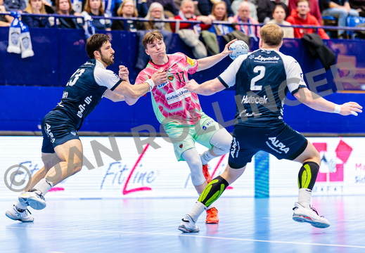 GER, TBV Lemgo Lippe vs. Fuechse Berlin, Handball, 1. Bundesliga, 19. Spieltag, Spielzeit 2024/2025, 16.02.2025