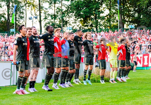 GER, FC Guetersloh vs. 1. FC Union Berlin, Fussball, DFB-Pokal, 1. Runde, Spielzeit 2025/2026, 15.08.2025